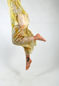 Image 2 of golden feather weight silk dance pants