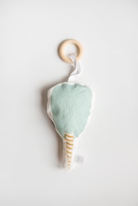 Cotton Candy Cloud Blue Baby Rattle and Teether
