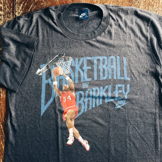 Image of Original 80’s Blue Tag Nike Charles Barkley Tee.