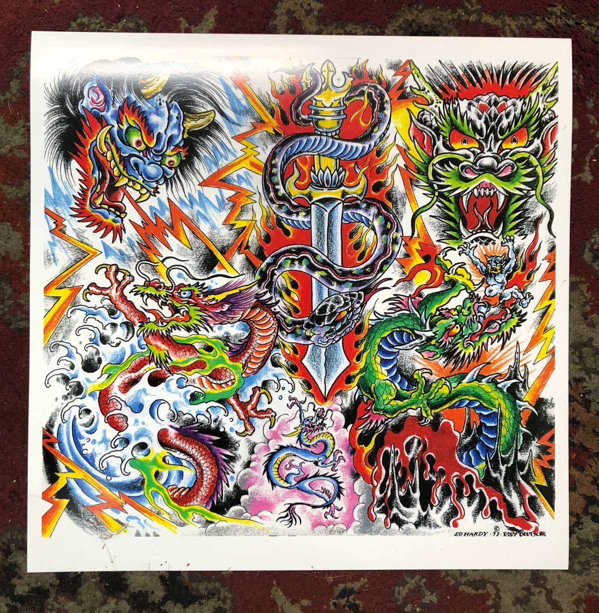 Ed Hardy Collab Flash '93 Eddy Deutsche