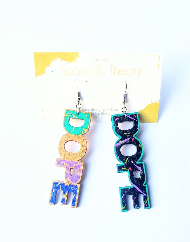 Afro-Pop Graffiti Earrings