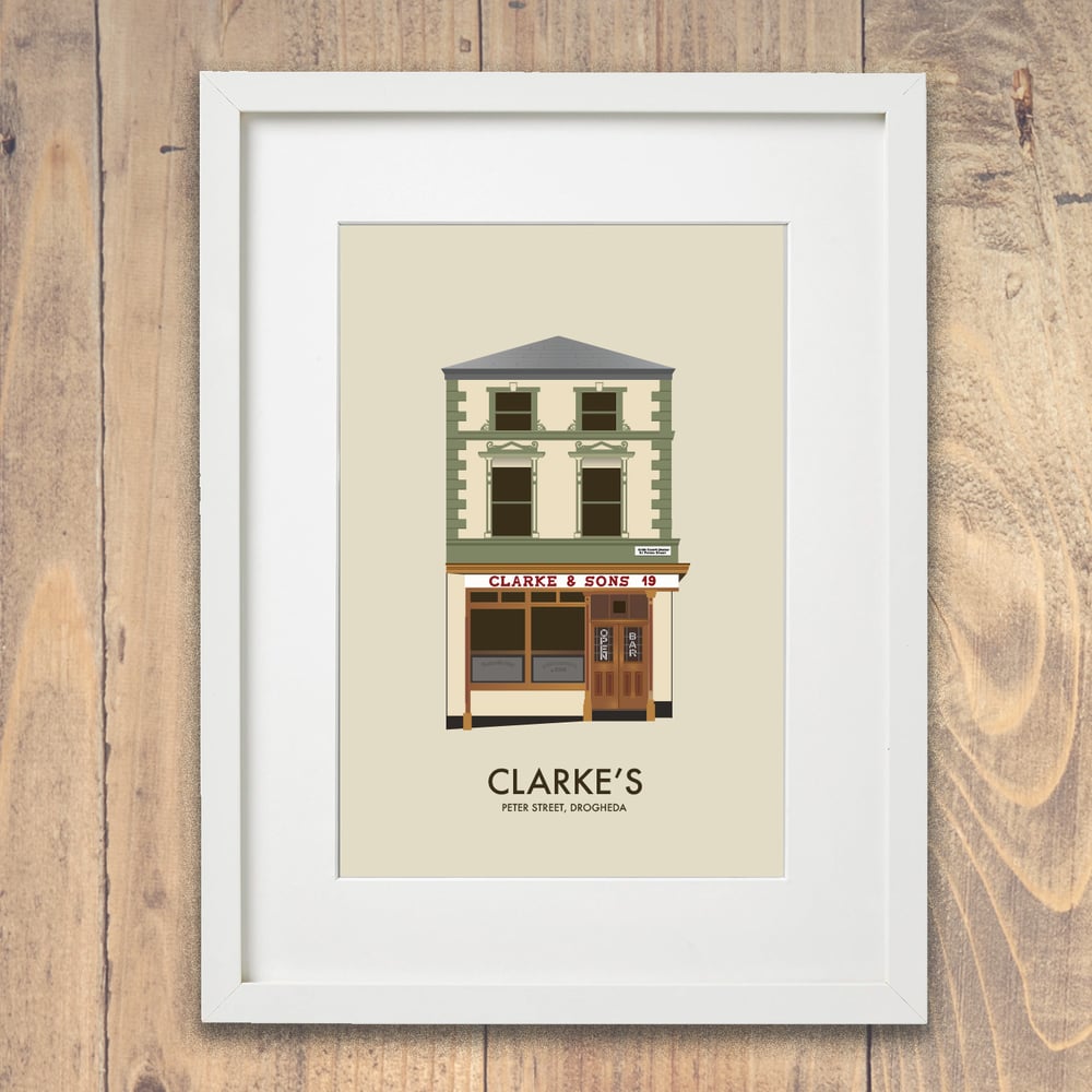 Clarke's Pub Drogheda Art Print
