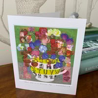 Image 1 of ‘Sweet Peas in a Ravilious Jug’ card
