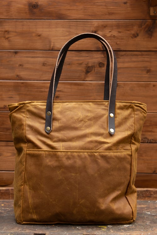Image of Shopper - Waxed canvas collection - 4 colours available