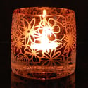 Heather tealight holder with papercut design