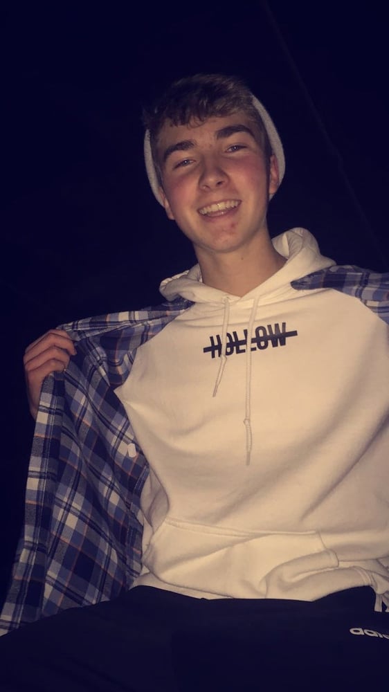 Image of Hollow Line Logo Hoodie 