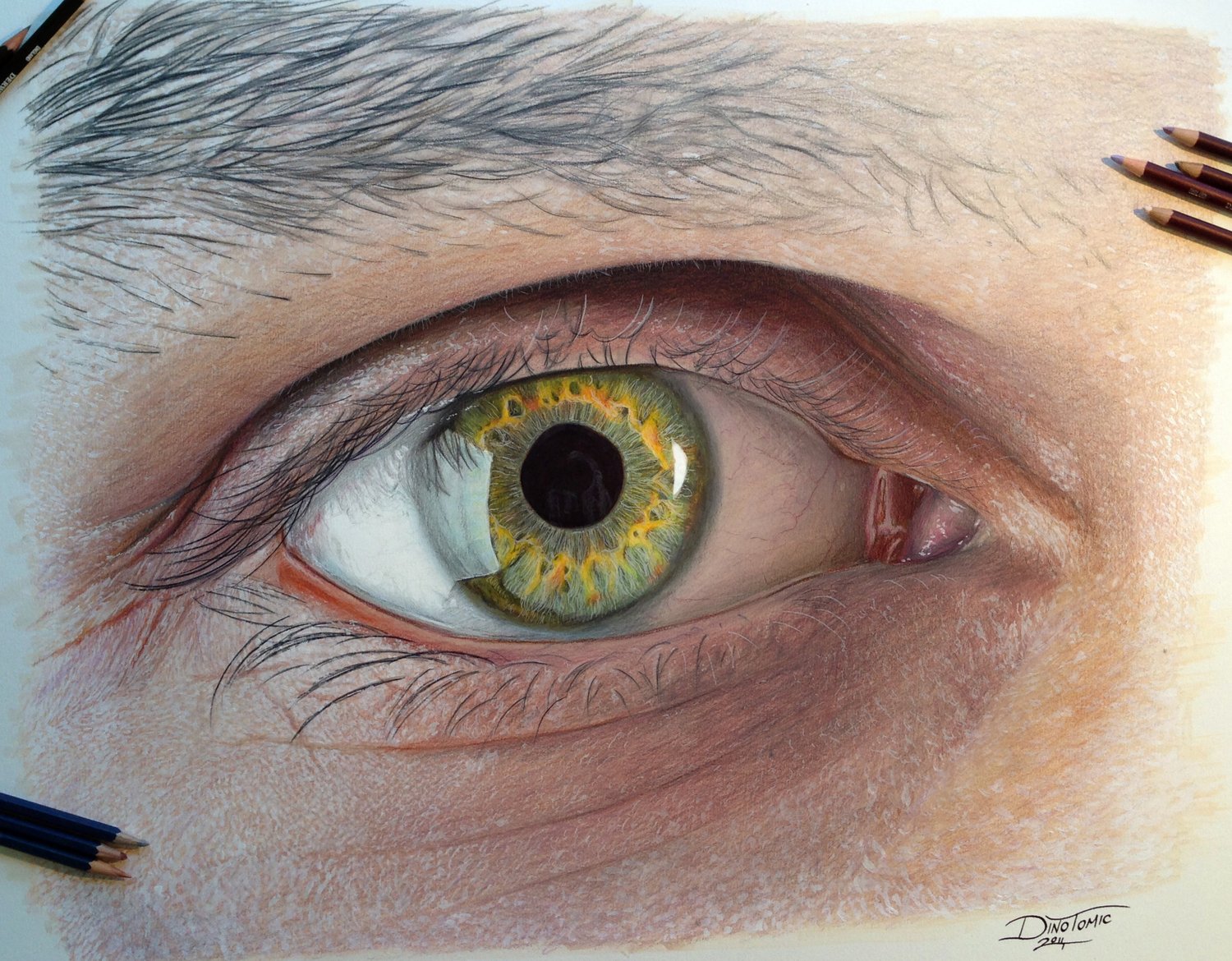 Image of #157 Eye drawing Print