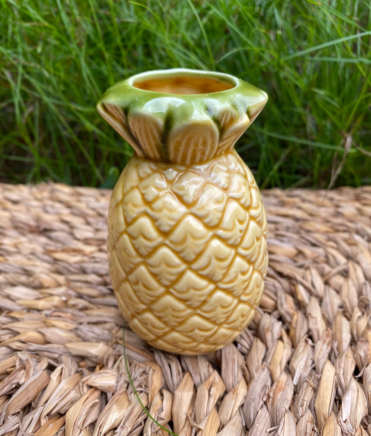 Image of Vintage "Aloha Hawaii" Ceramic Pineapple 