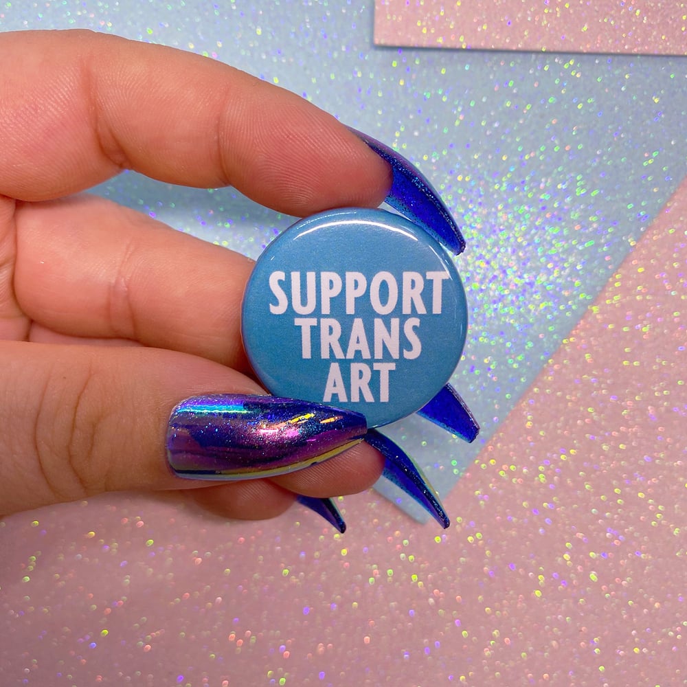 Image of Support Trans Art Button Badge
