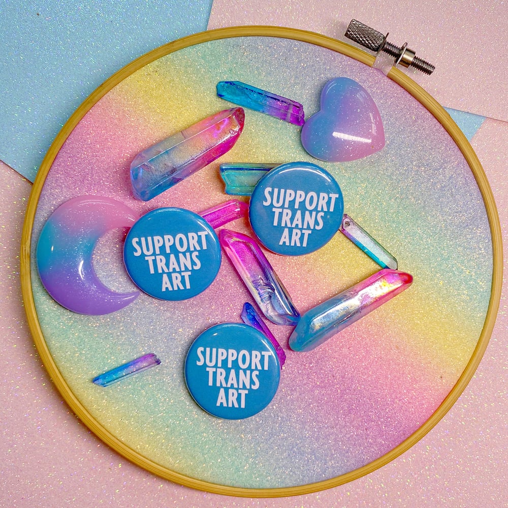 Image of Support Trans Art Button Badge