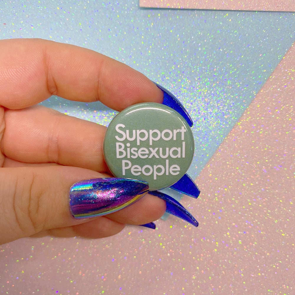 Image of Support Bisexual People Button Badge