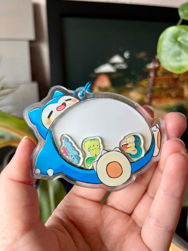 Sleepy Pokemon Shaker Charm