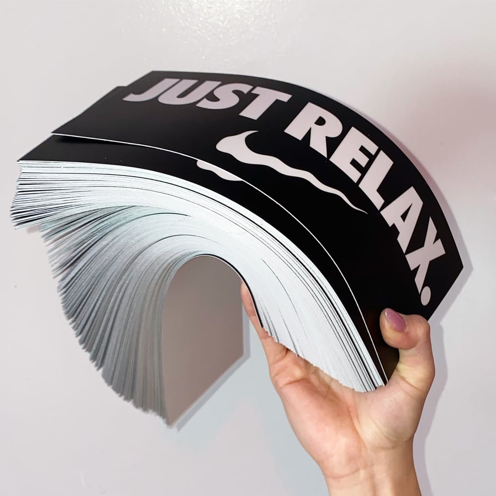 Image of Just Relax Sticker