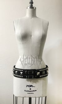 Image 2 of Hellbent Large Studded Leather Belt 