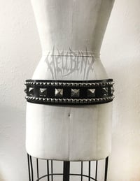 Image 3 of Hellbent Large Studded Leather Belt