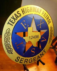 Texas DPS State Trooper Badge, Shoulder Patch, or Tumbler