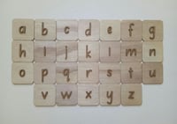 Wooden Alphabet Letters a-z