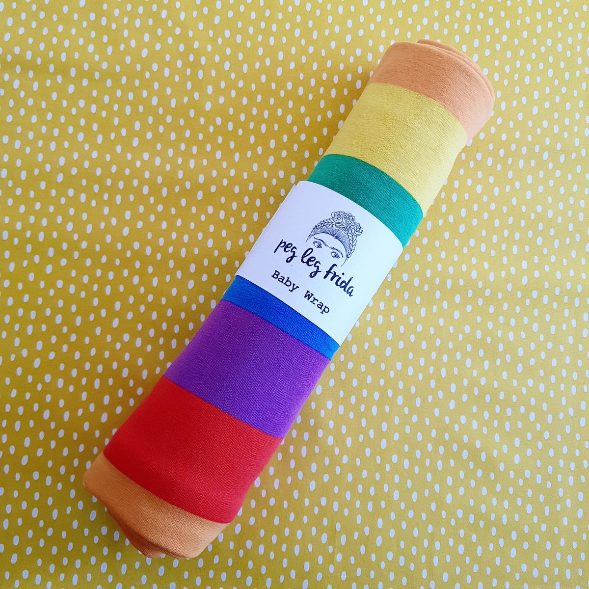 Image of Stretchy Baby Wrap - Rainbow