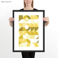 Image 3 of Monochromatic Machine in Gold Art Print