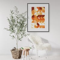 Image 2 of Monochromatic Machine in Orange Art Print