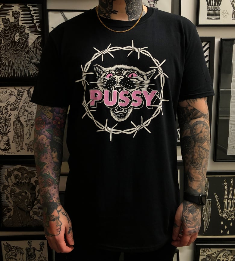 Image of Barbwire pussy t-shirt