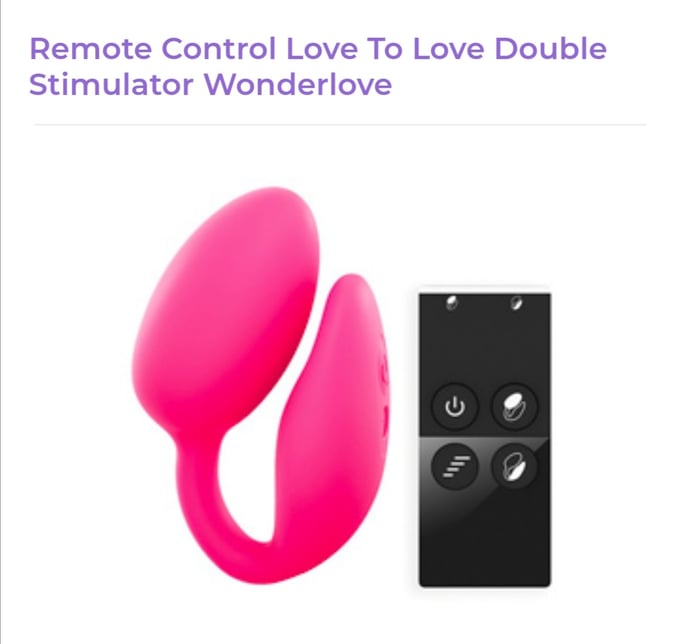 Image of Remote Control Love Double Stimulator