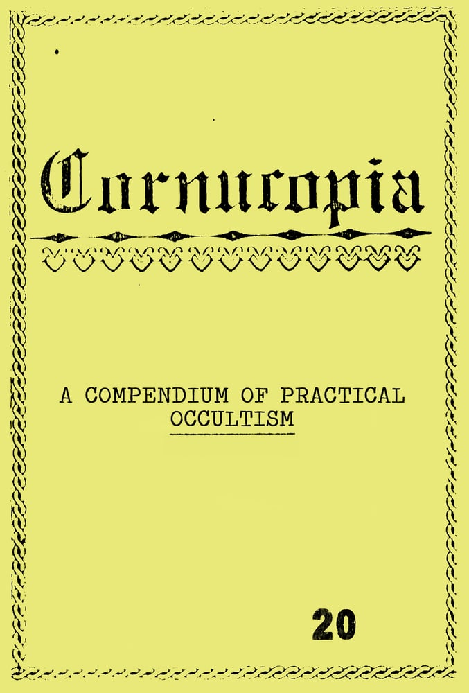 Image of Cornucopia - A Compendium of Practical Occultism 