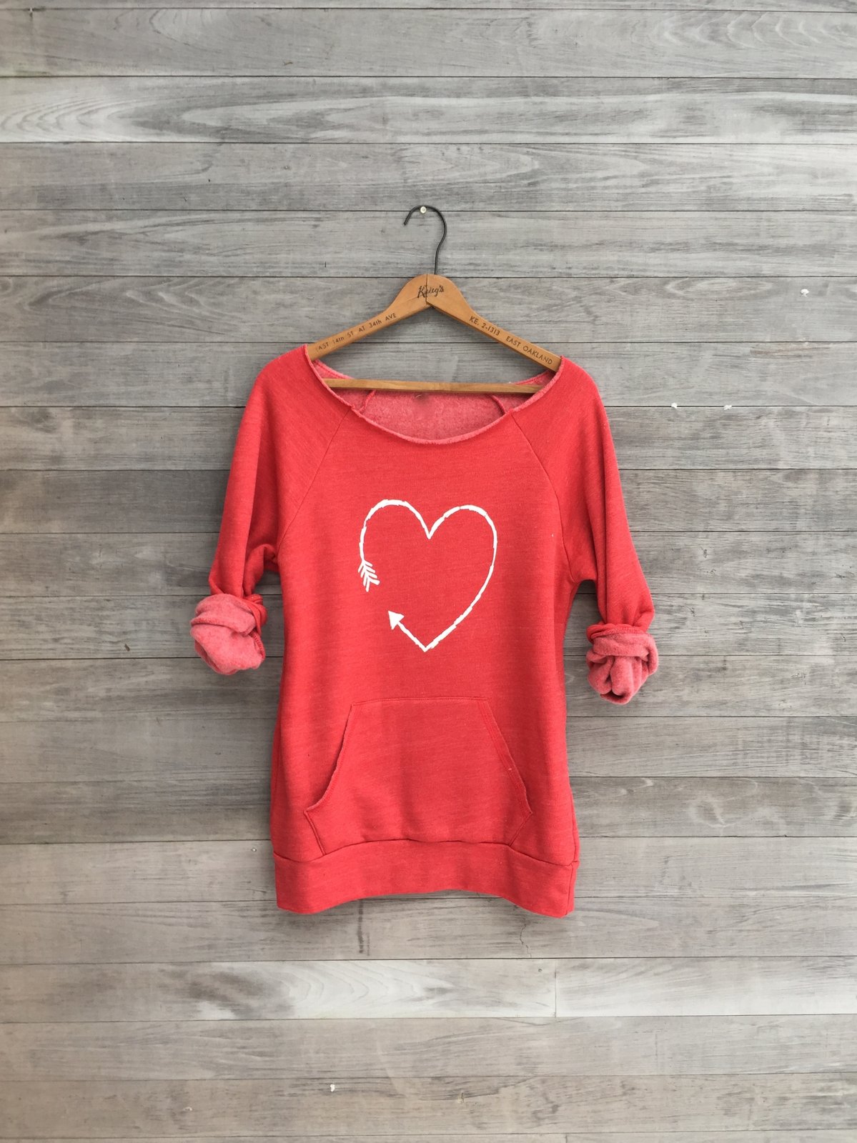 red heart sweatshirt