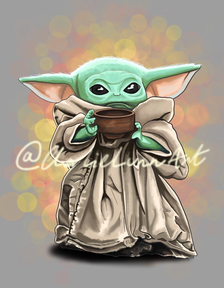 Baby Yoda Print