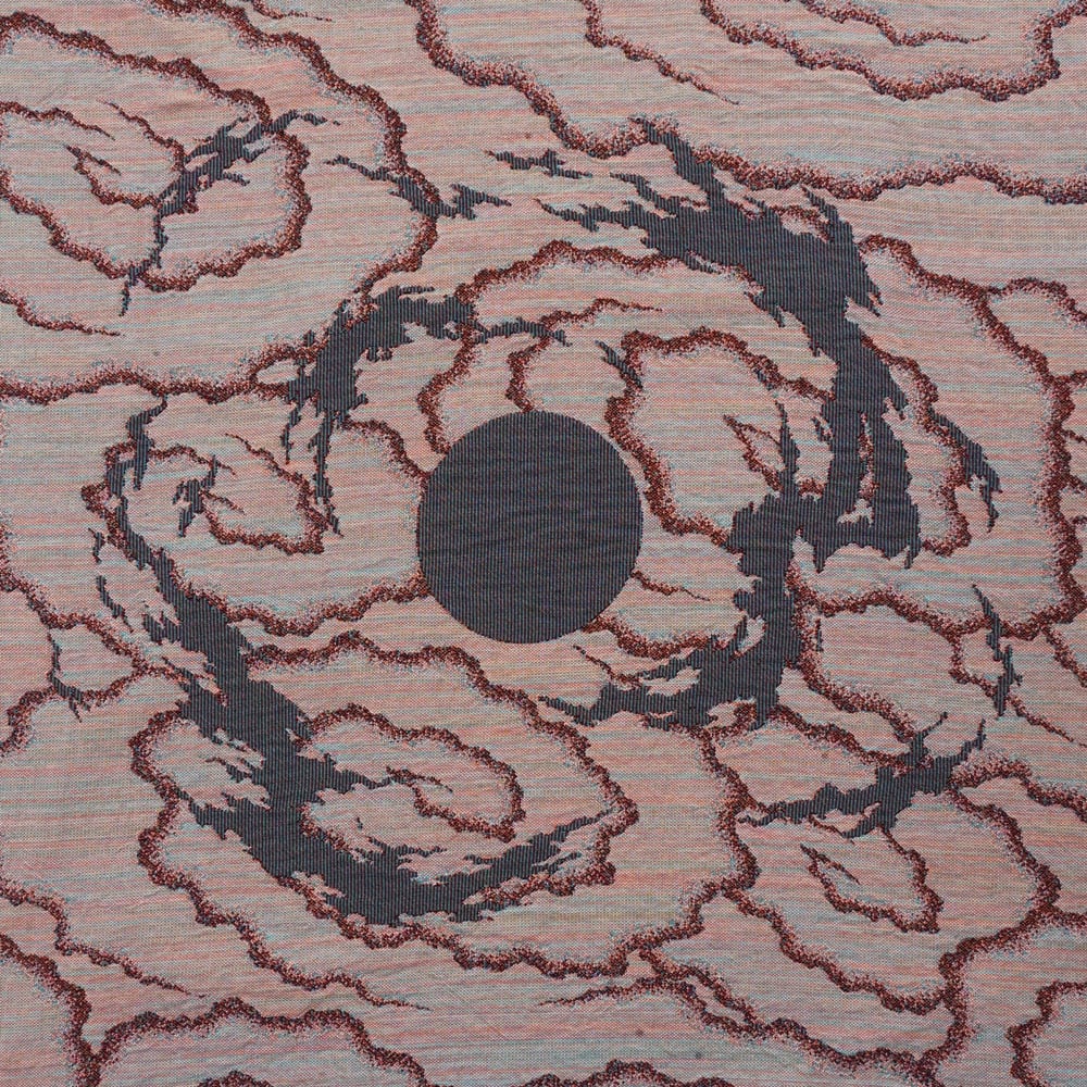 Image of Full Moon Spiral Jacquard Woven Blanket