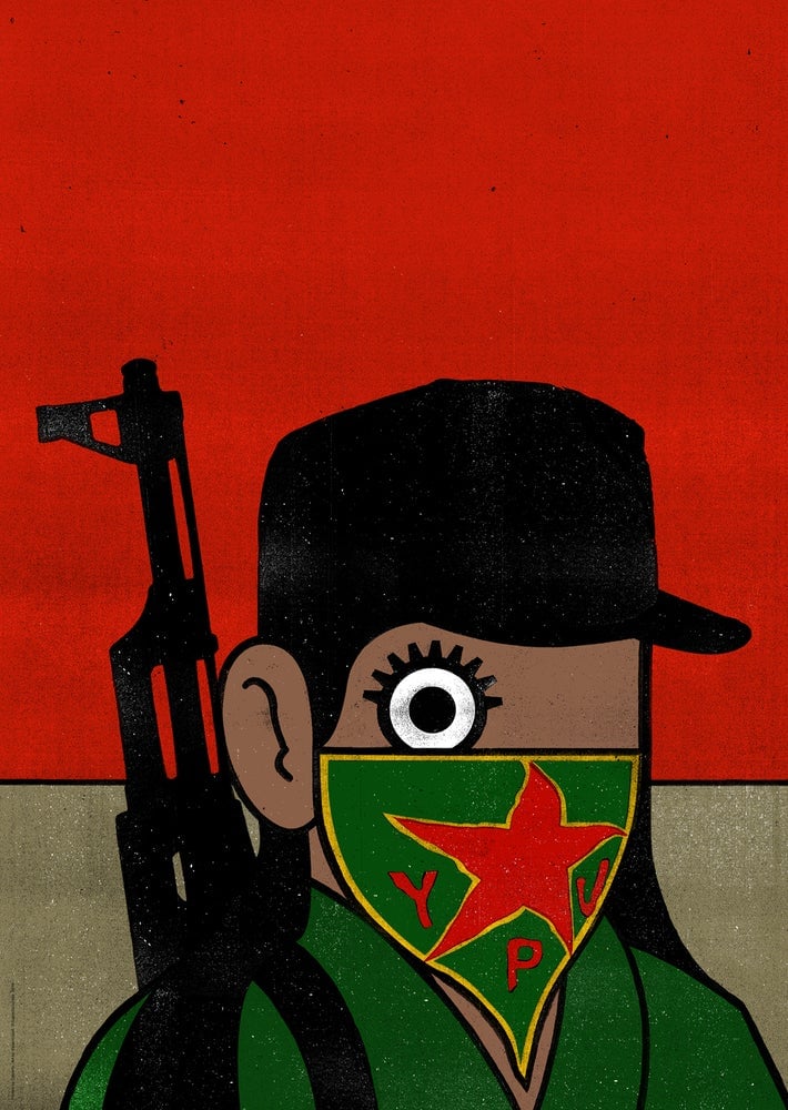 Image of Paul Insect Rojava Poster