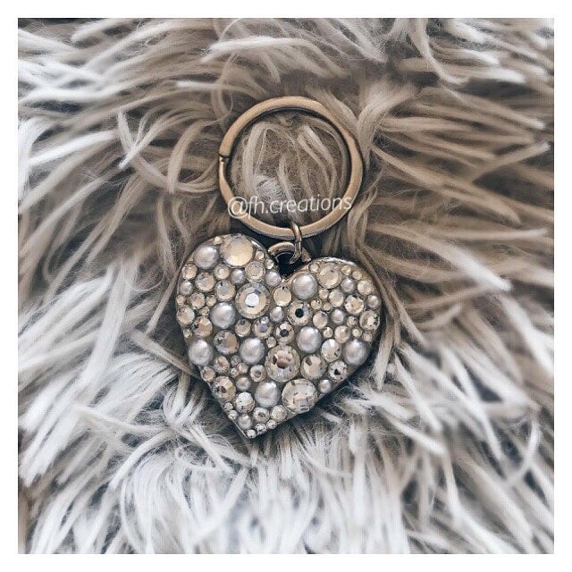 Heart on sale keyring photo