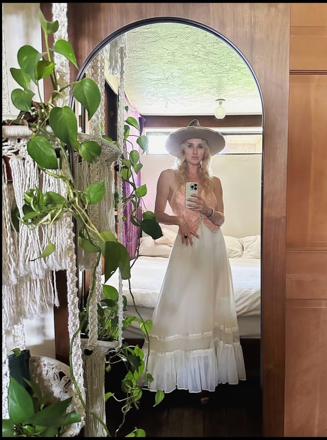 70s Gunne Sax voile maxi skirt