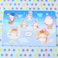 Image 1 of ffxiv moogle sticker sheet