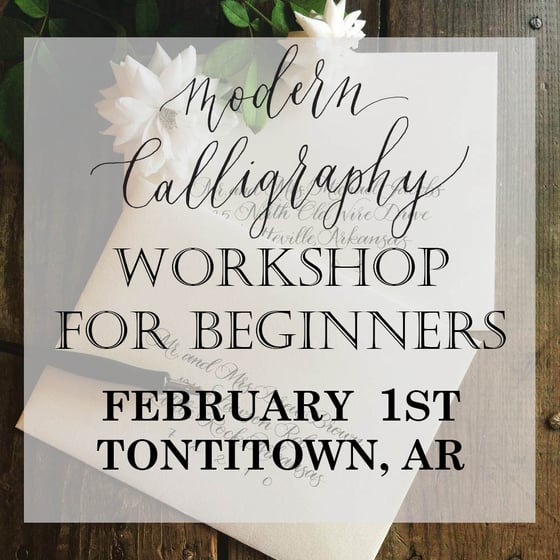 Image of Tontitown, AR Calligraphy For Beginners Saturday February 1st At Studio 22