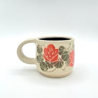 Image 1 of three flowered nasturtium mug