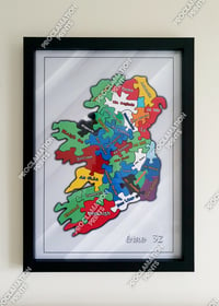 Image 1 of 'Éire 32' Map A3 print - Unframed. 