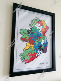 Image 3 of 'Éire 32' Map A3 print - Unframed. 