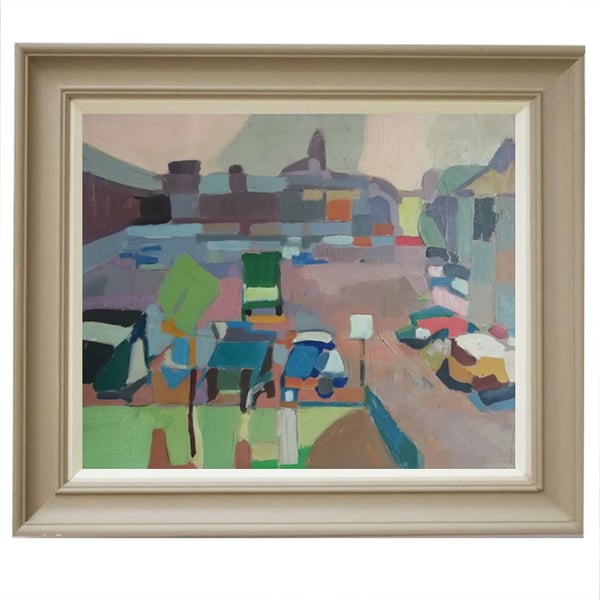 Image of Mid-Century, French Abstract Painting