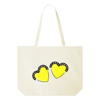 Secretsundaze Two Hearts tote bag