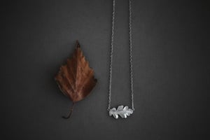 Image of *SALE* oak leaf necklace (in silver or 9ct gold)