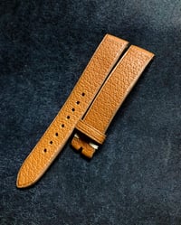 Image 1 of Vintage Pigskin classic tan watch strap