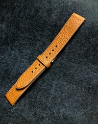 Image 2 of Vintage Pigskin classic tan watch strap