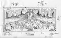 Image 1 of ONE OF A KIND - Original sketch for Tedeschi Trucks Band Triptych