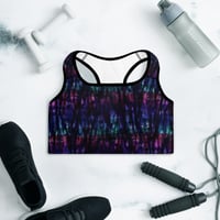 Image 4 of Watercolor Drips Sports Bra
