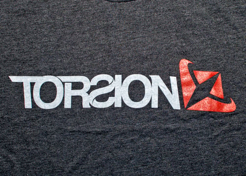 Image of Logo Tee - Charcoal/red