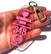 Image 2 of Sparkle Inn Motel Bag Charm Keychain