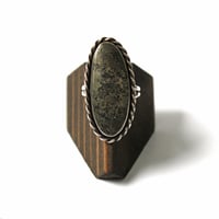 Image 1 of Pyrite Sterling Silver Ring - Size 9.5