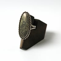 Image 2 of Pyrite Sterling Silver Ring - Size 9.5