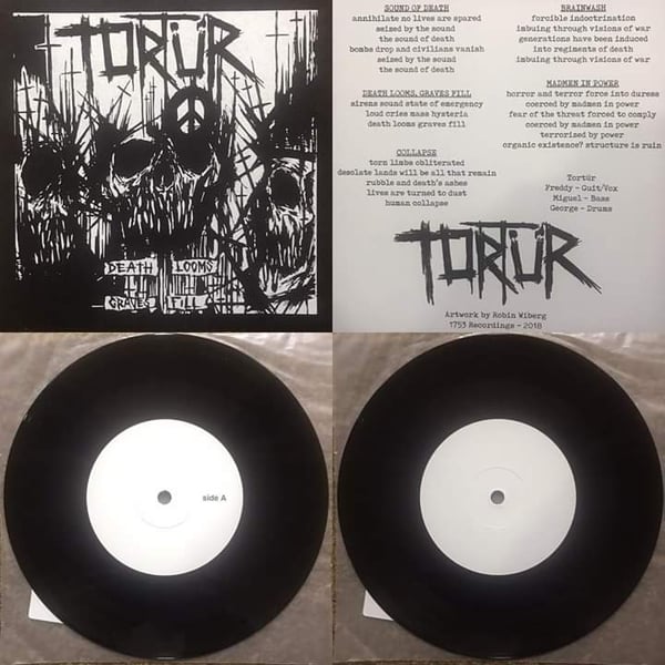 Image of Tortür "Death Looms Graves Fill" 7" Ep